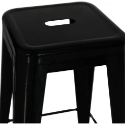 Industry Barstol i plåt - Svart