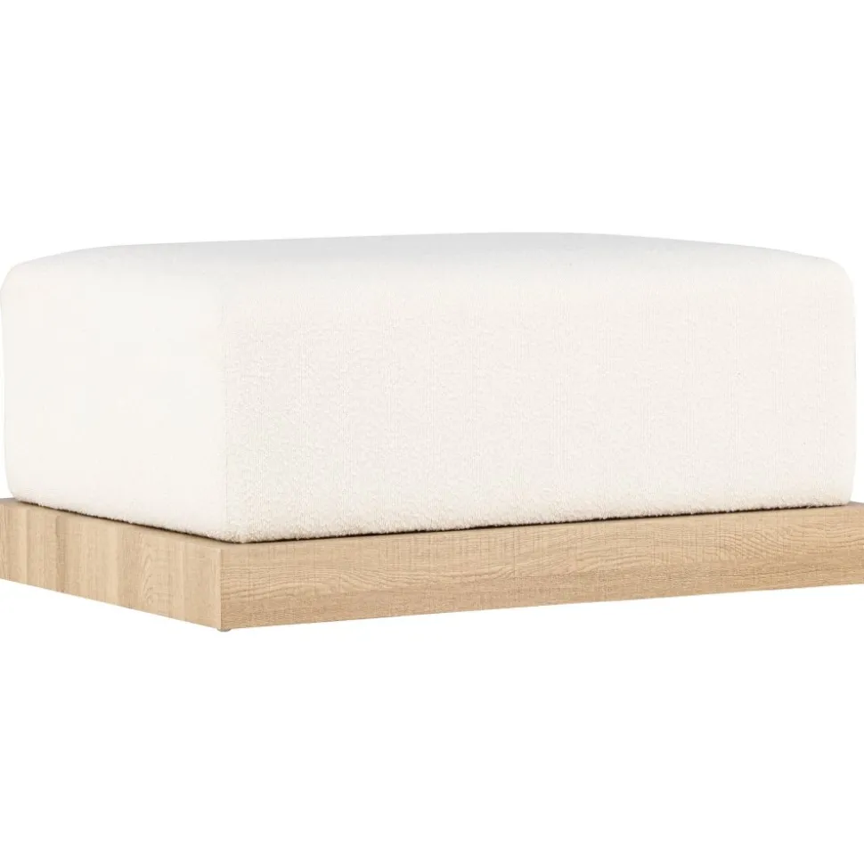 Ivy sittpuff - Vit boucle