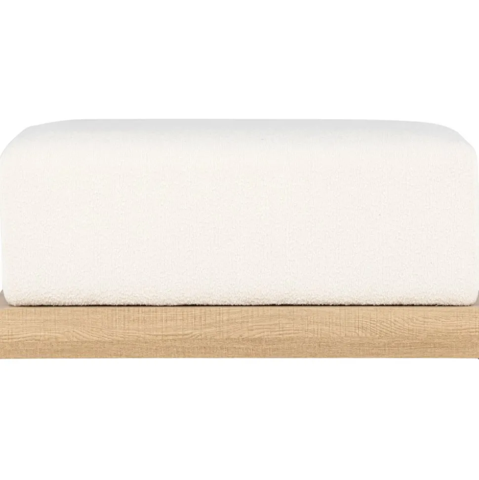 Ivy sittpuff - Vit boucle