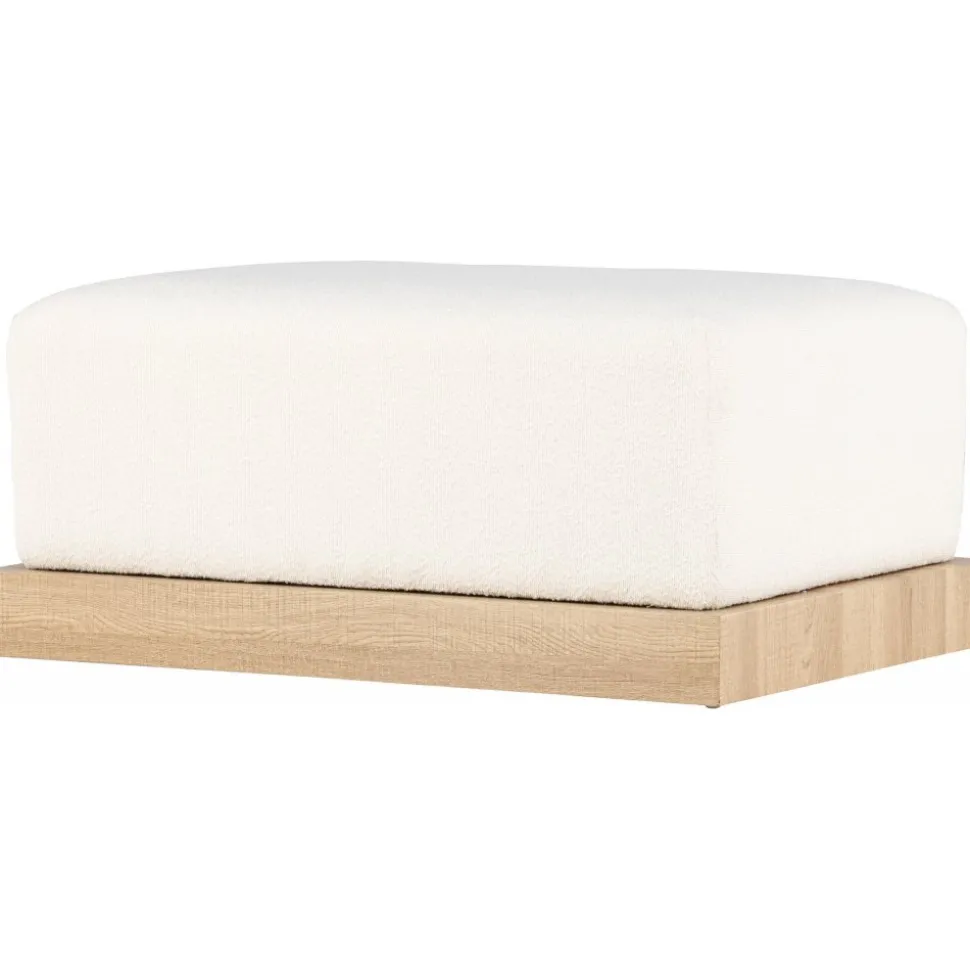 Ivy sittpuff - Vit boucle