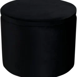 Jabar sittpuff - Svart sammet