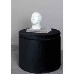 Jabar sittpuff - Svart sammet