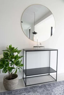 Jersey Spegel - Mässings imitation - Ø100