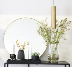 Jersey Spegel - Mässings imitation - Ø60