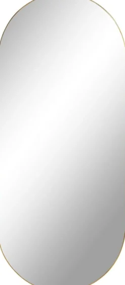 Jersey Spegel Oval - Mässings imitation - 35x80