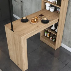 Jesper köksbord - Valnöt/svart