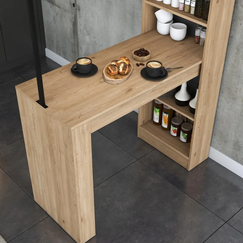 Jesper köksbord - Valnöt/svart