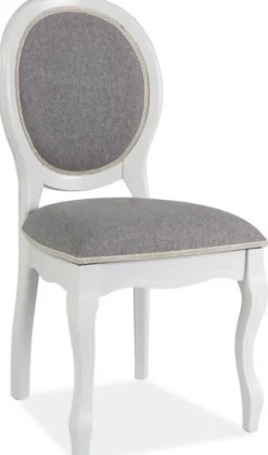 Jimena matstol - Vit/grå