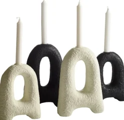 Joelle ljusstake - Vit