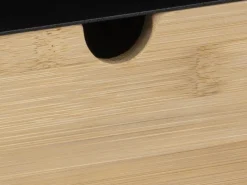 Joliet sängbord - Svart/bambu