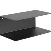Joliet svart vägghylla / sängbord 35x14x20 cm