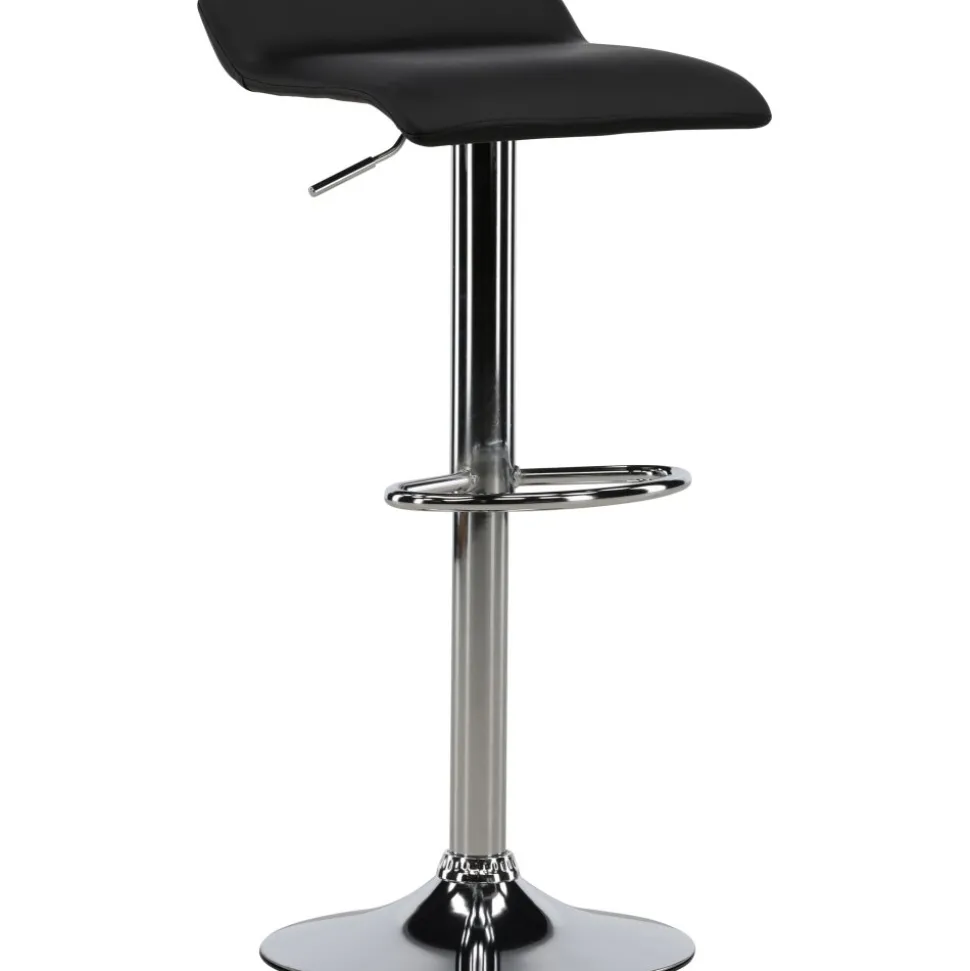 Jonna barstol - Svart/silver