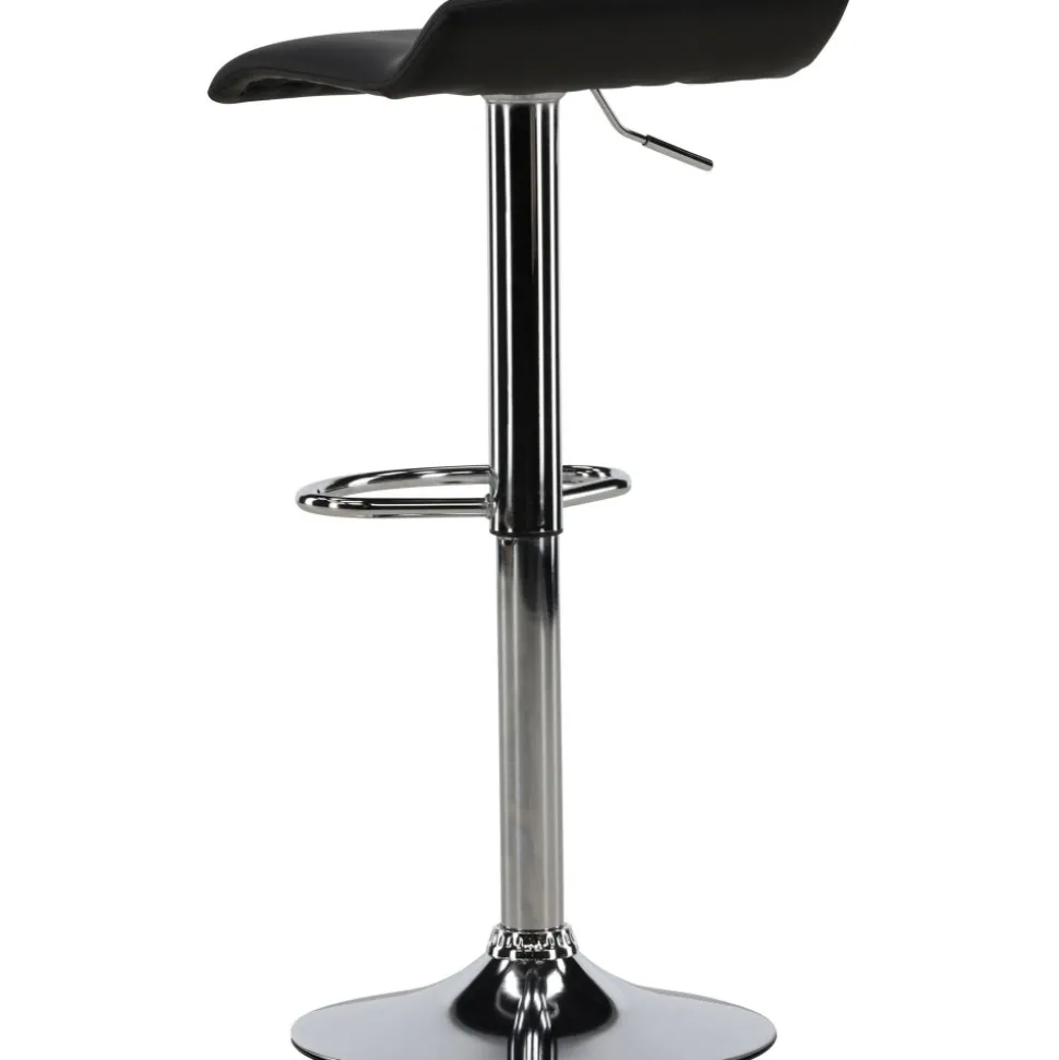 Jonna barstol - Svart/silver