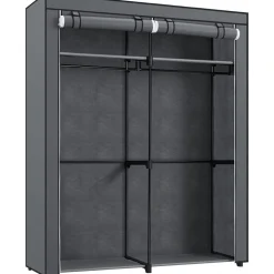 Joshua garderob 140 x 174 cm - Grå