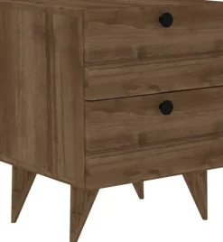 Kanda sängbord - Valnöt