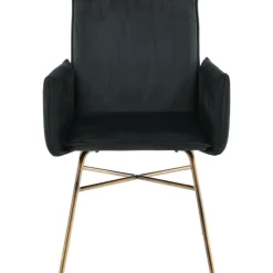 Kardinal karmstol - Svart/koppar