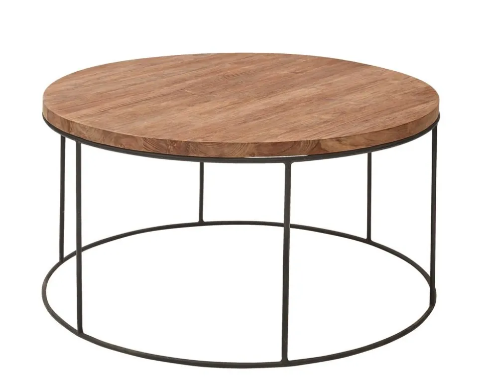 Karla soffbord Ø90 cm - Trä metall