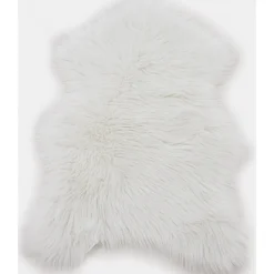 Katy fäll 60 x 90 cm - Vit fuskpäls
