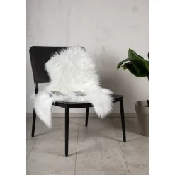 Katy fäll 60 x 90 cm - Vit fuskpäls