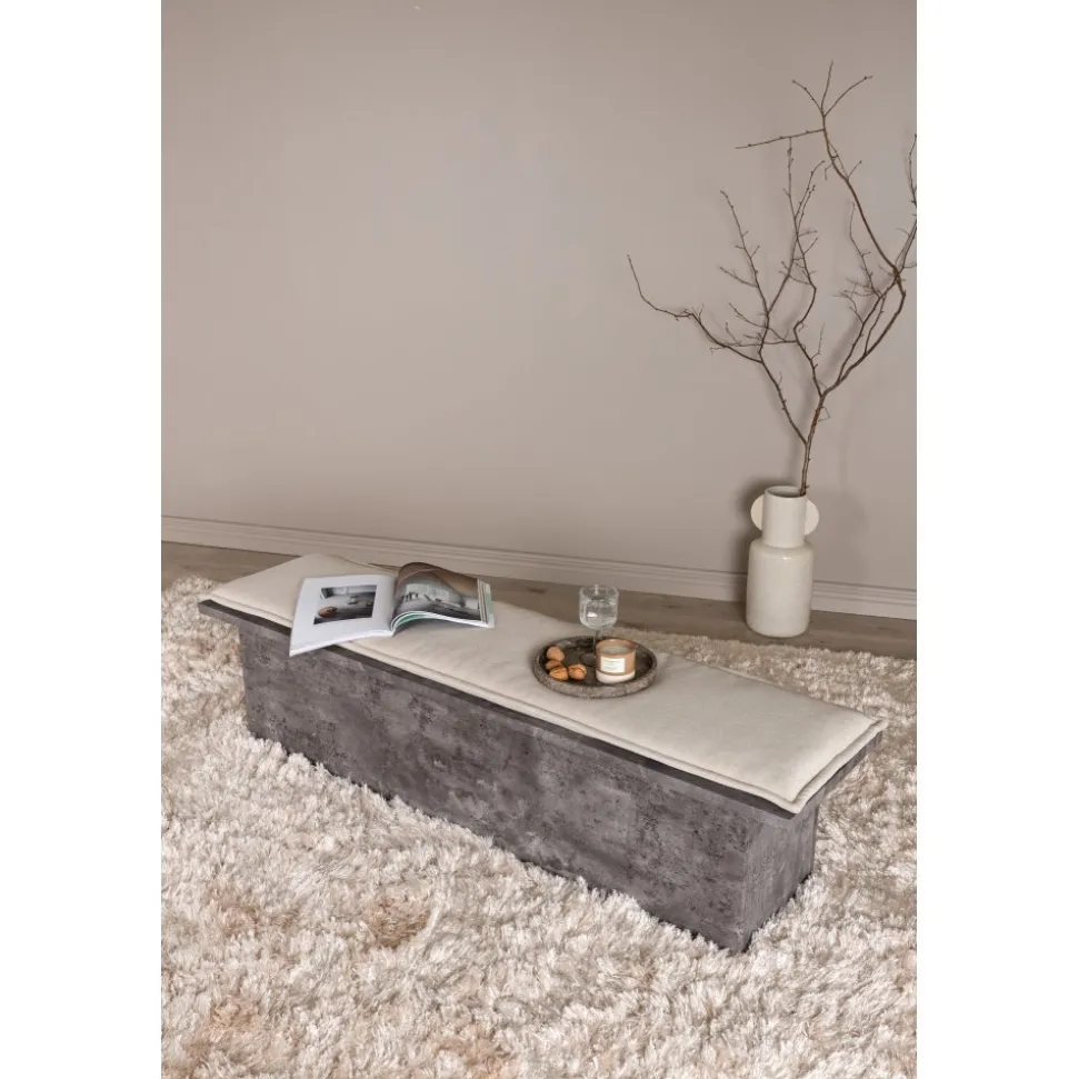 Kellogg sittbänk - Grå