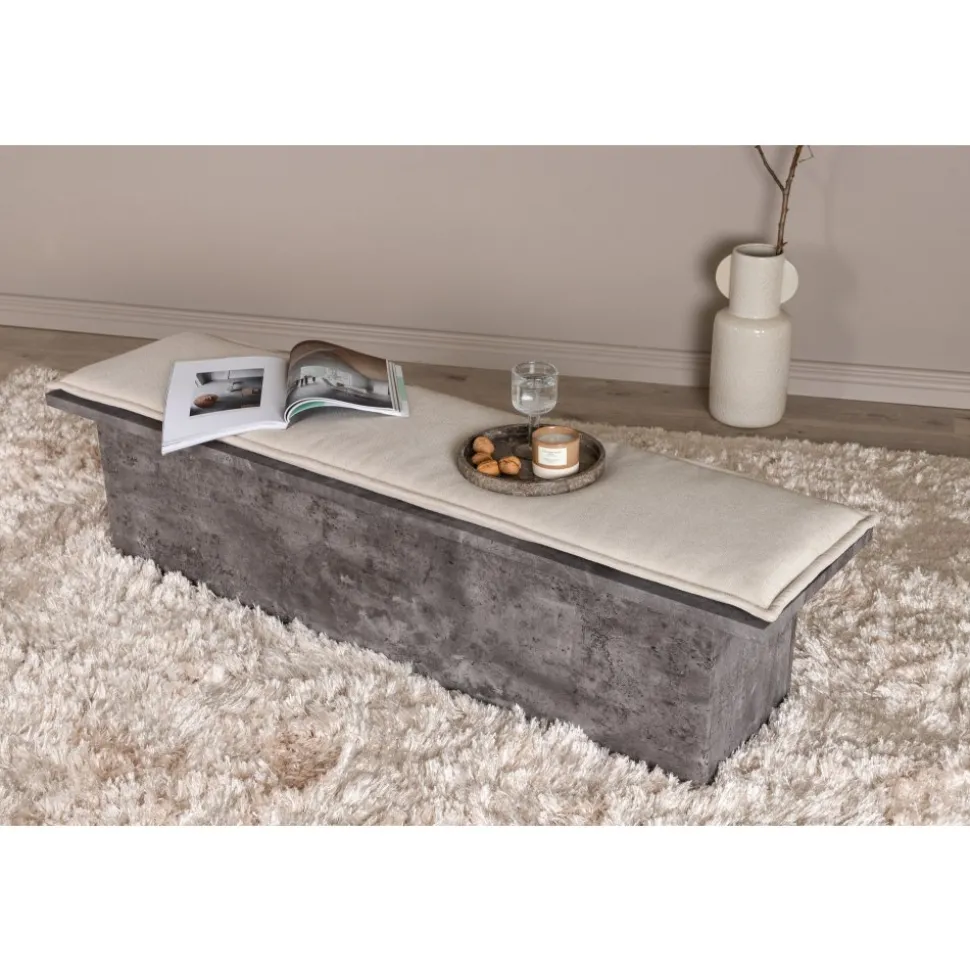 Kellogg sittbänk - Grå