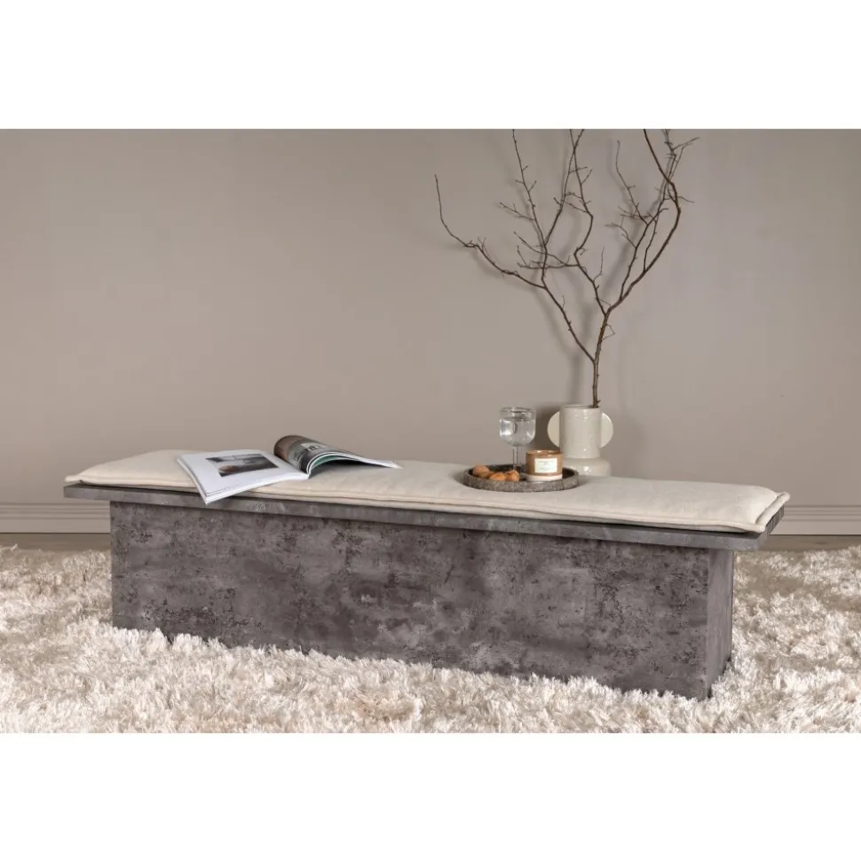 Kellogg sittbänk - Grå