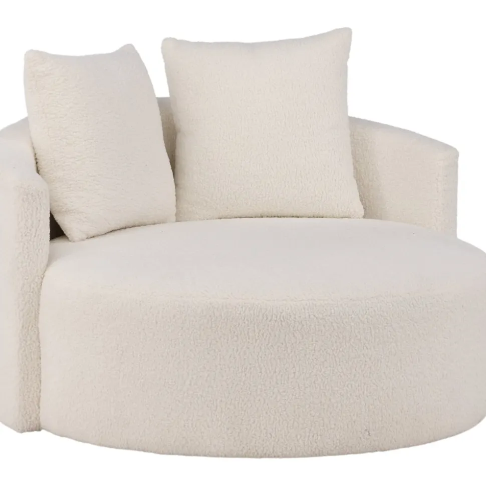 Kelso 2-sits soffa - Vit teddy