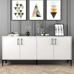 Kiev skänk 180 cm - Vit