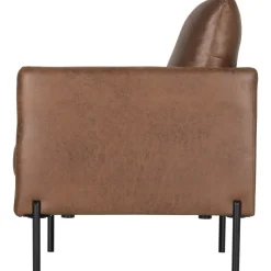 Kingsley fåtölj - Brunt ecoläder + Textilrengöring för möbler