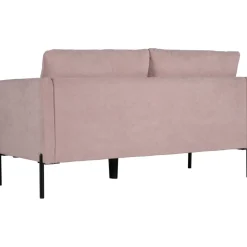 Kingsley 2,5-sits soffa i rosa sammet + Textilrengöring för möbler