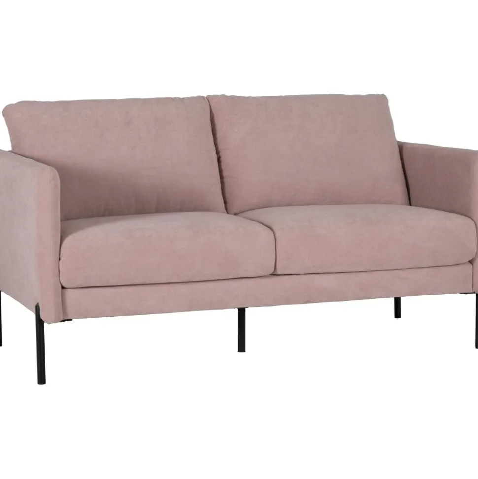 Kingsley 2,5-sits soffa i rosa sammet