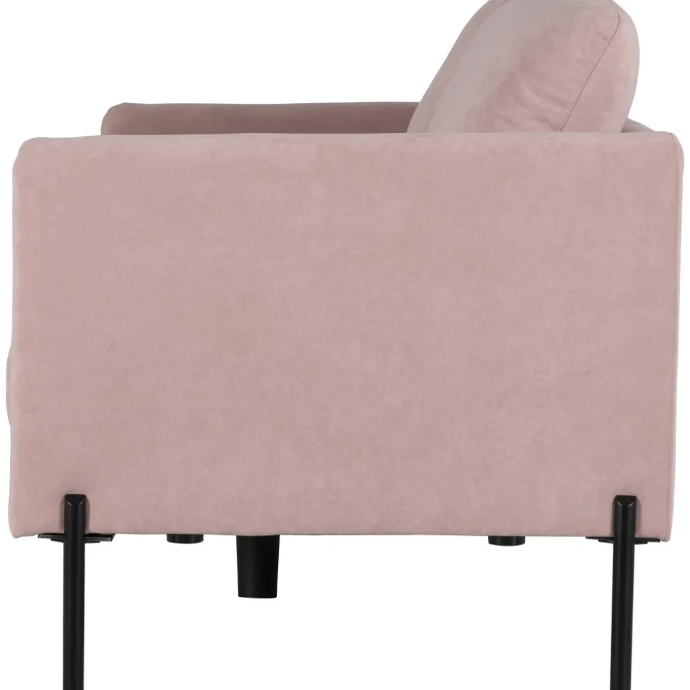 Kingsley 2,5-sits soffa i rosa sammet