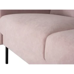 Kingsley 2,5-sits soffa i rosa sammet + Fläckborttagare för möbler