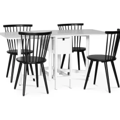 Klaffbord vitt med låda 150/90/30 x 80 cm - Sandhamn + Textilrengöring för möbler