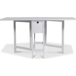 Klaffbord vitt med låda 150/90/30 x 80 cm - Sandhamn + Möbeltassar