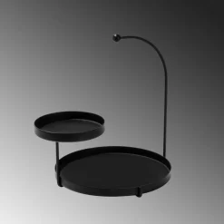 Knidos dekorationsfat - Svart