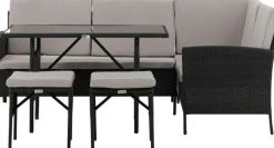 Knock hörnsoffgrupp - Svart/grå