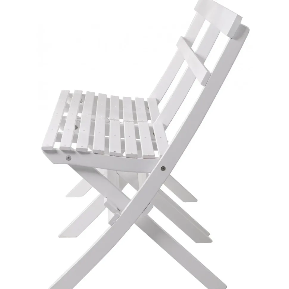 Knohult utesoffa | trädgårdsbänk - Vit