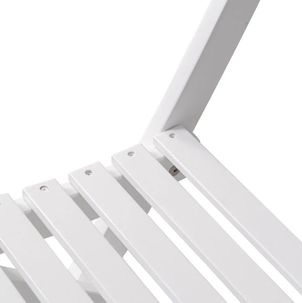 Knohult utesoffa | trädgårdsbänk - Vit