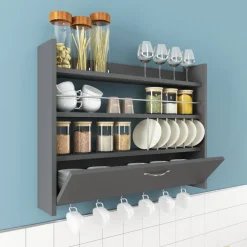 Knott vägghylla - Antracit