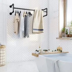 Kommendör klädstång - Svart