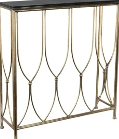 Konsolbord mässing/svart - Andrea + Möbeltassar