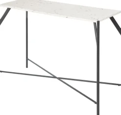 Konsolbord stenskiva med svarta ben 100 cm bred