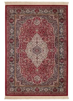 Konstsilkesmatta Vengal - Röd