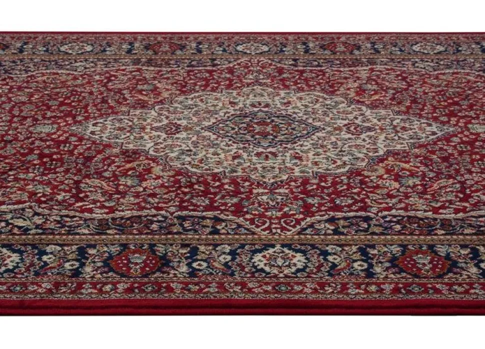 Konstsilkesmatta Vengal - Röd