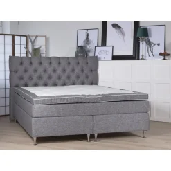 Kontinentalsäng 180x200 cm med sänggavel - Ebony