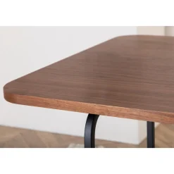 Kotte matbord 200 cm - Svart/valnöt