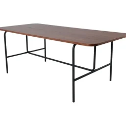 Kotte matbord 200 cm - Svart/valnöt