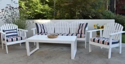 Kungshamn utemöbelgrupp - Vit + Fläckborttagare för möbler