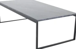 Kvarnbacken soffbord 120 x 60 cm - Svart/grå marmor